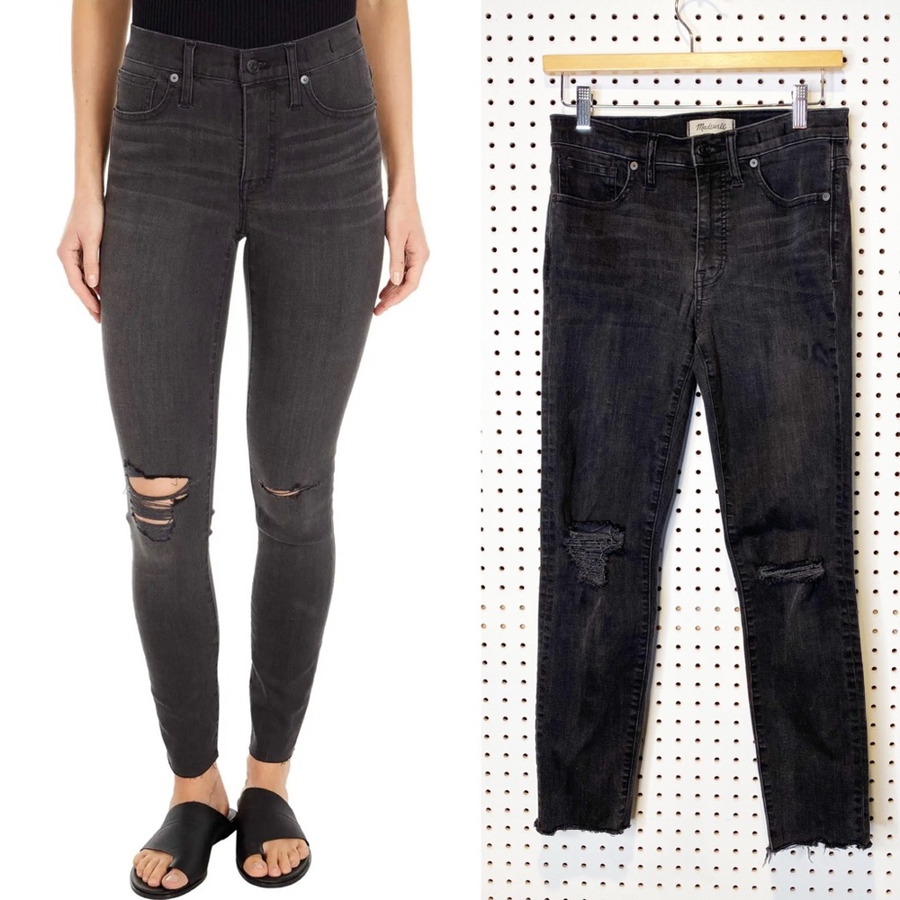 Madewell | 9" Mid-Rise Skinny‎ Jeans in Black Sea Sz. 27